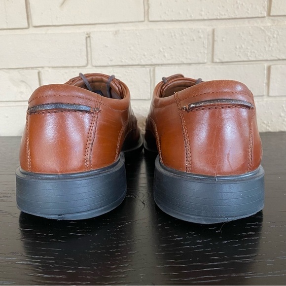 Mens Ecco Brown Leather Comfort Dress Shoes Oxfords Derby Size EU 46 US 12-12.5 main image 5